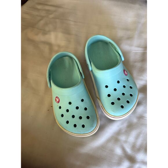 Crocs Teal Blue size 1 - Picture 3 of 3